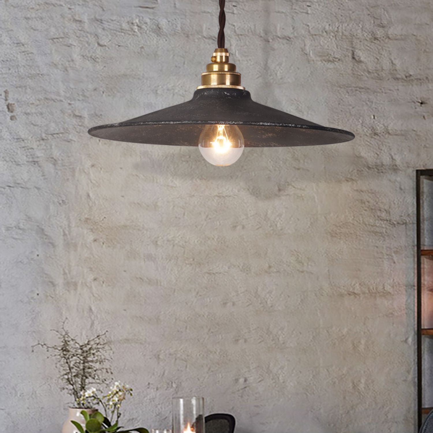 Industrial Flat Pendant Light