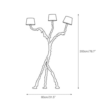 Ines Floor Lamp – detail 3 — Dimension drawings 1