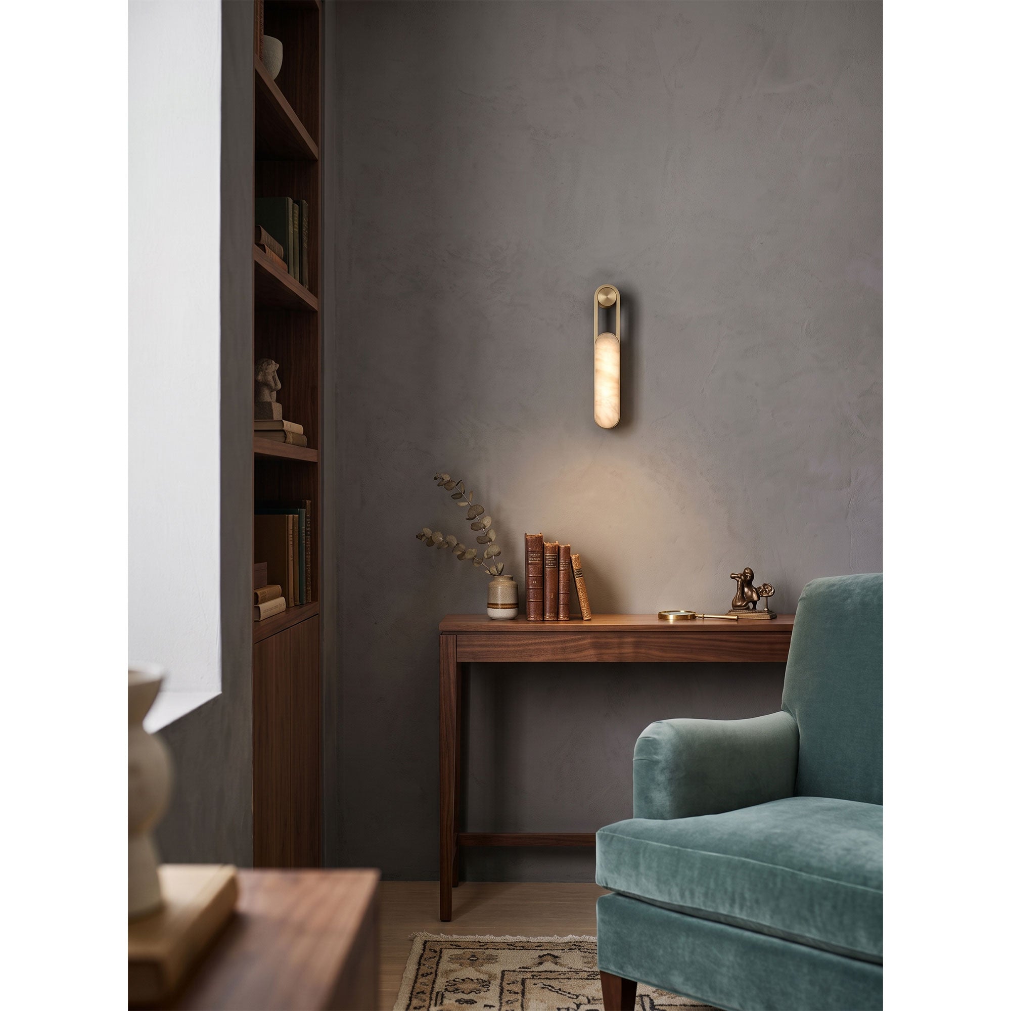Inez LED Alabaster Wall Sconce