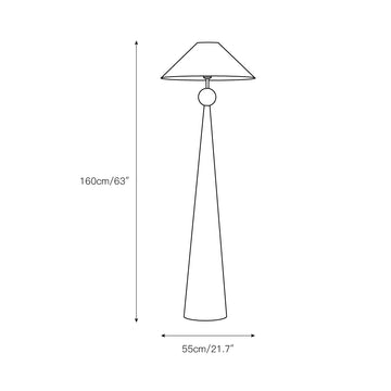 Innes Floor Lamp – detail 3 — Dimension drawings 1
