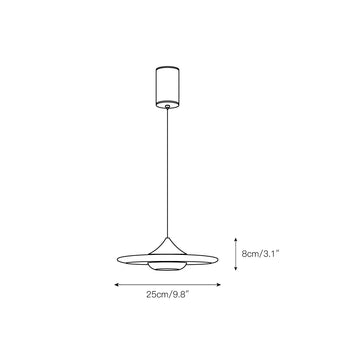 Ipno LED Alabaster Pendant Light – detail 3 — Dimension drawings 1