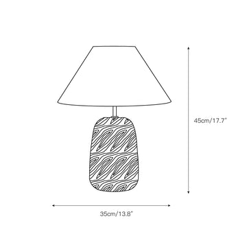 Irving Wood Table Lamp – detail 4 — Dimension drawings 2