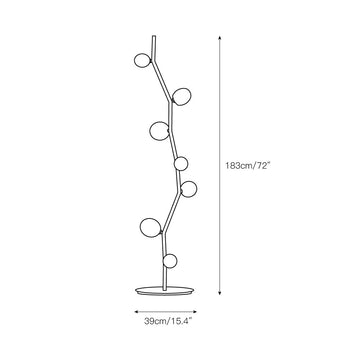 Matteo Floor Lamp – detail 4 — Dimension drawings 1