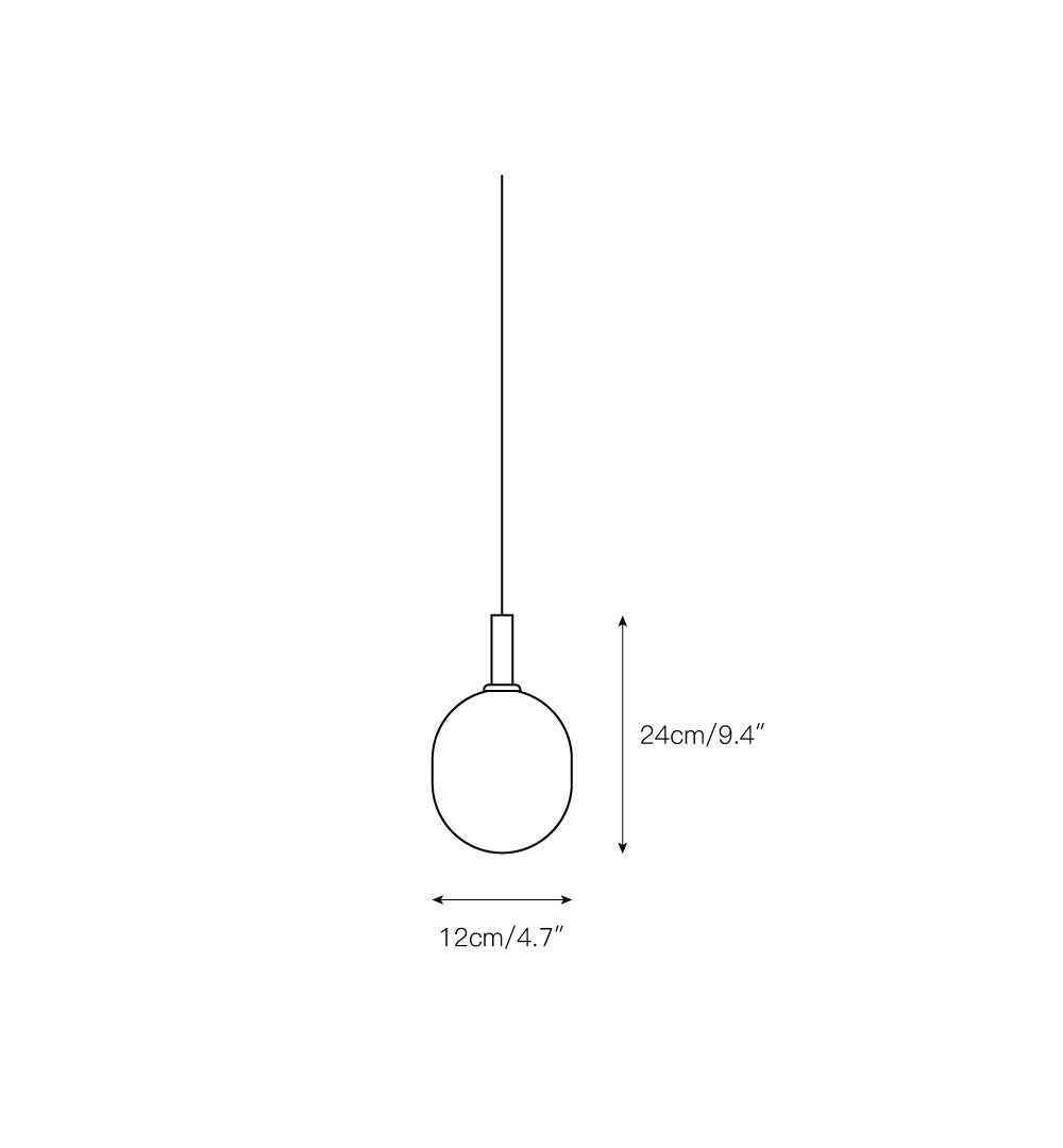 Lampe à suspension horizontale Matteo