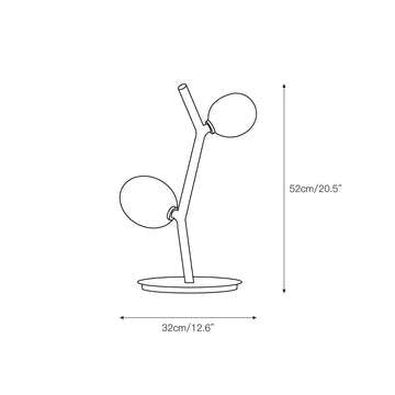 Matteo Table Lamp – detail 3 — Dimension drawings 1