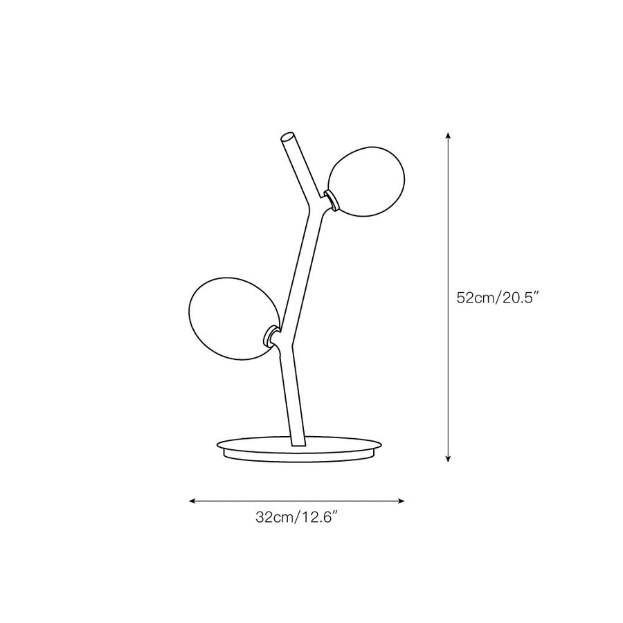 Matteo Table Lamp – detail 3 — Dimension drawings 1
