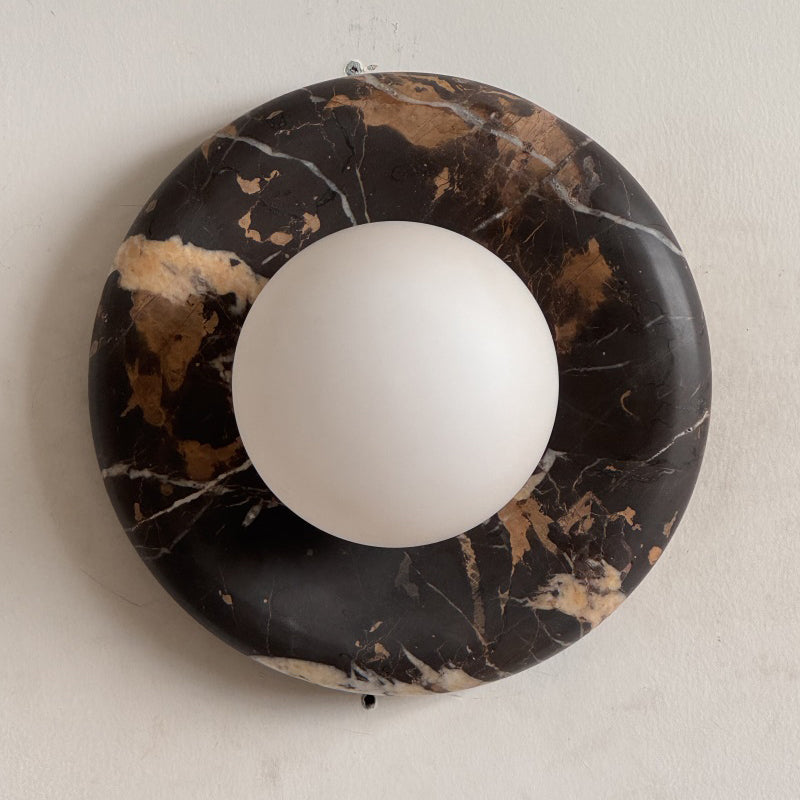 Orli Black Marble Sconce