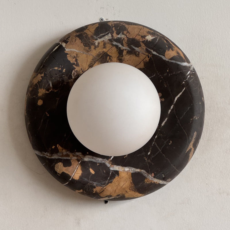 Orli Black Marble Sconce