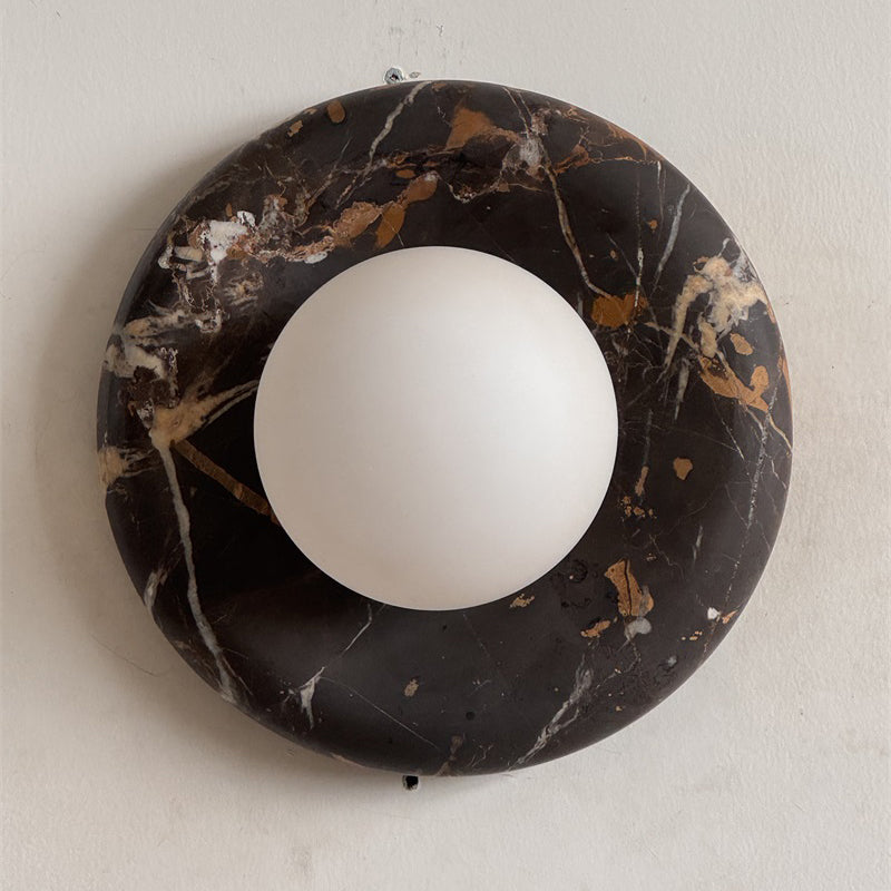 Orli Black Marble Sconce