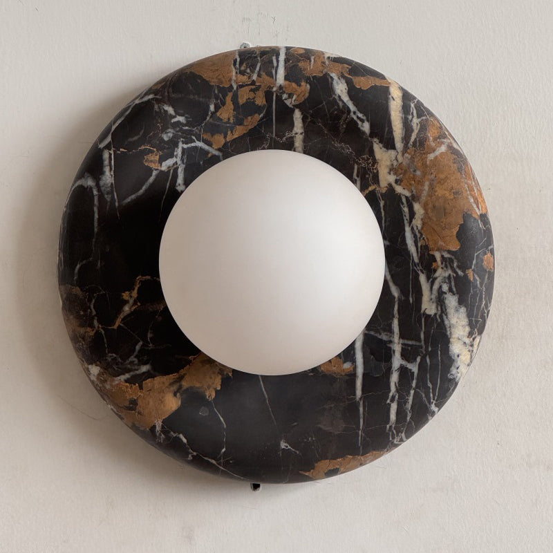 Orli Black Marble Sconce