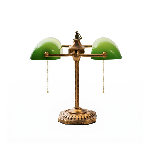 Cambridge Twin Library Table Lamp