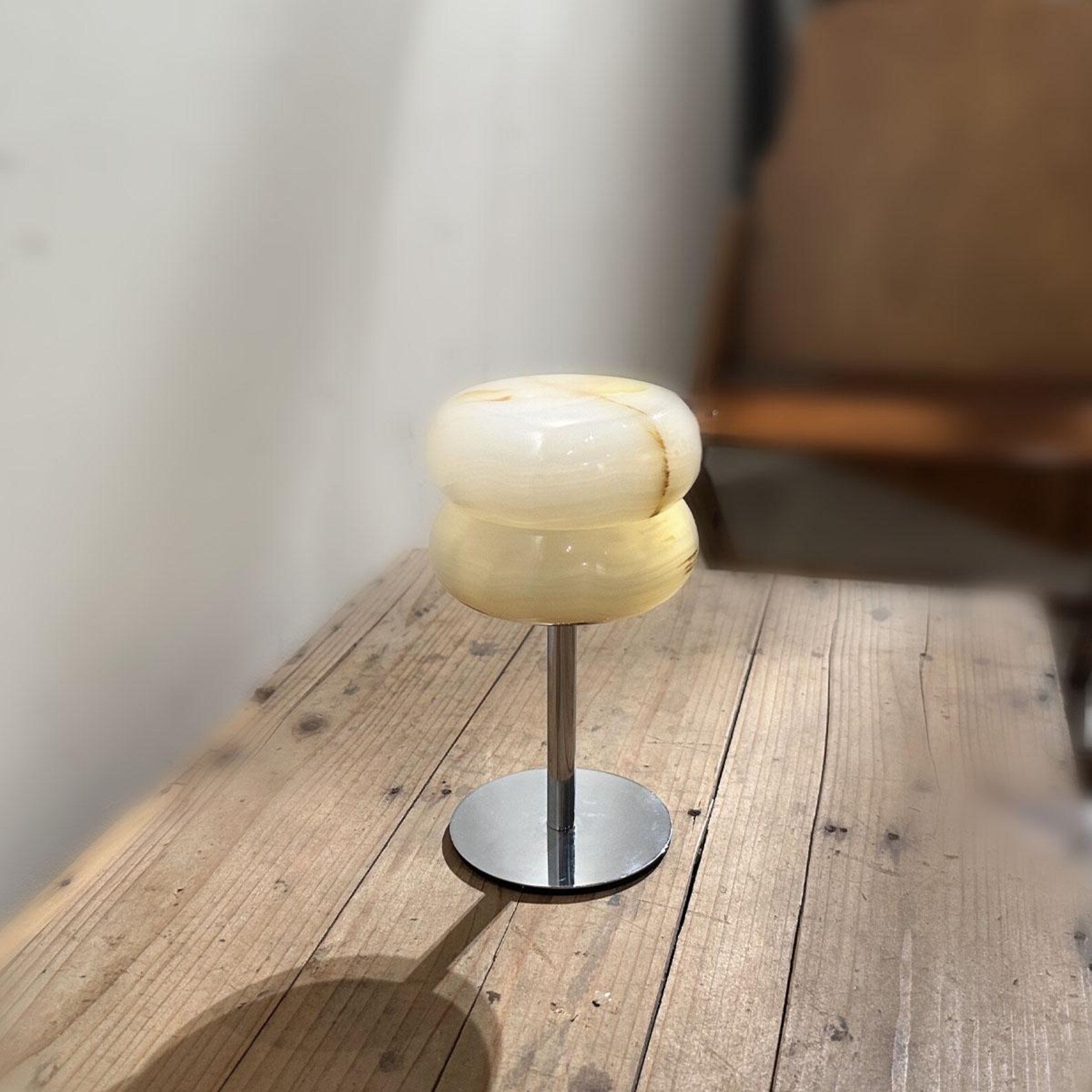 Jade Donut Table Lamp