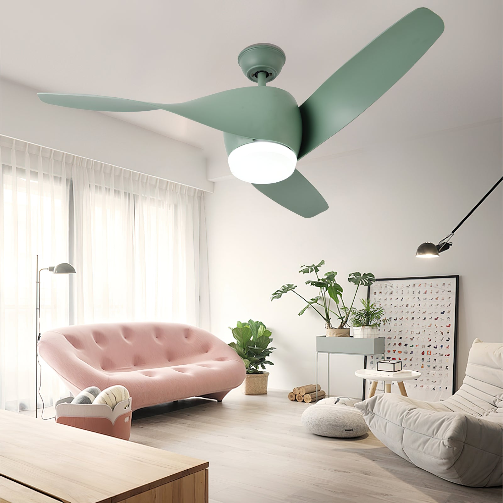 Janubi 52″ Ceiling Fan Light