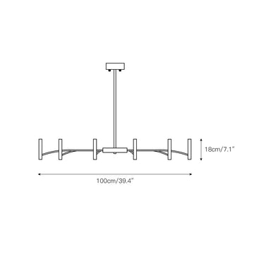 Jasaad Chandelier – detail 3 — Dimension drawings 1