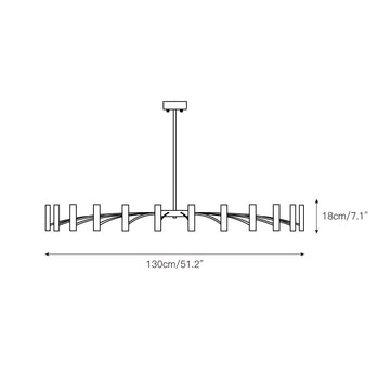 Jasaad Chandelier – detail 4 — Dimension drawings 2