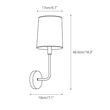Jaxson Wall Lamp – detail 3 — Dimension drawings 1