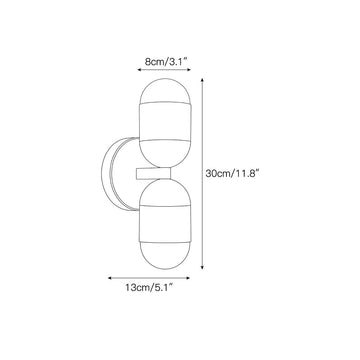 Jensen Wall Sconce – detail 4 — Dimension drawings 2