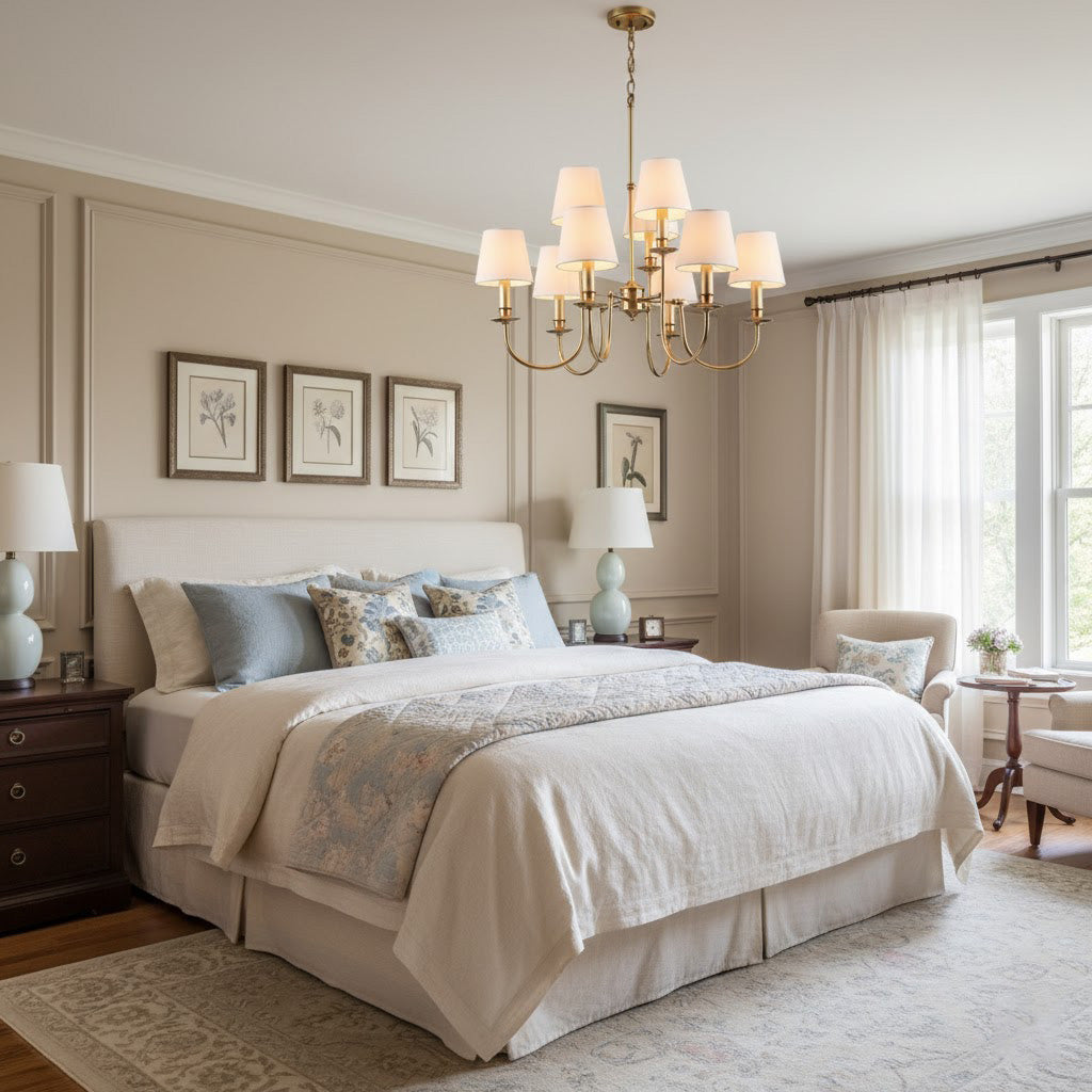 Jeremiah Vintage Brass Chandelier