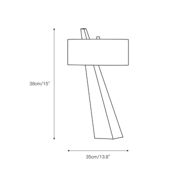 Jett Obelisk Table Lamp – detail 3 — Dimension drawings 1