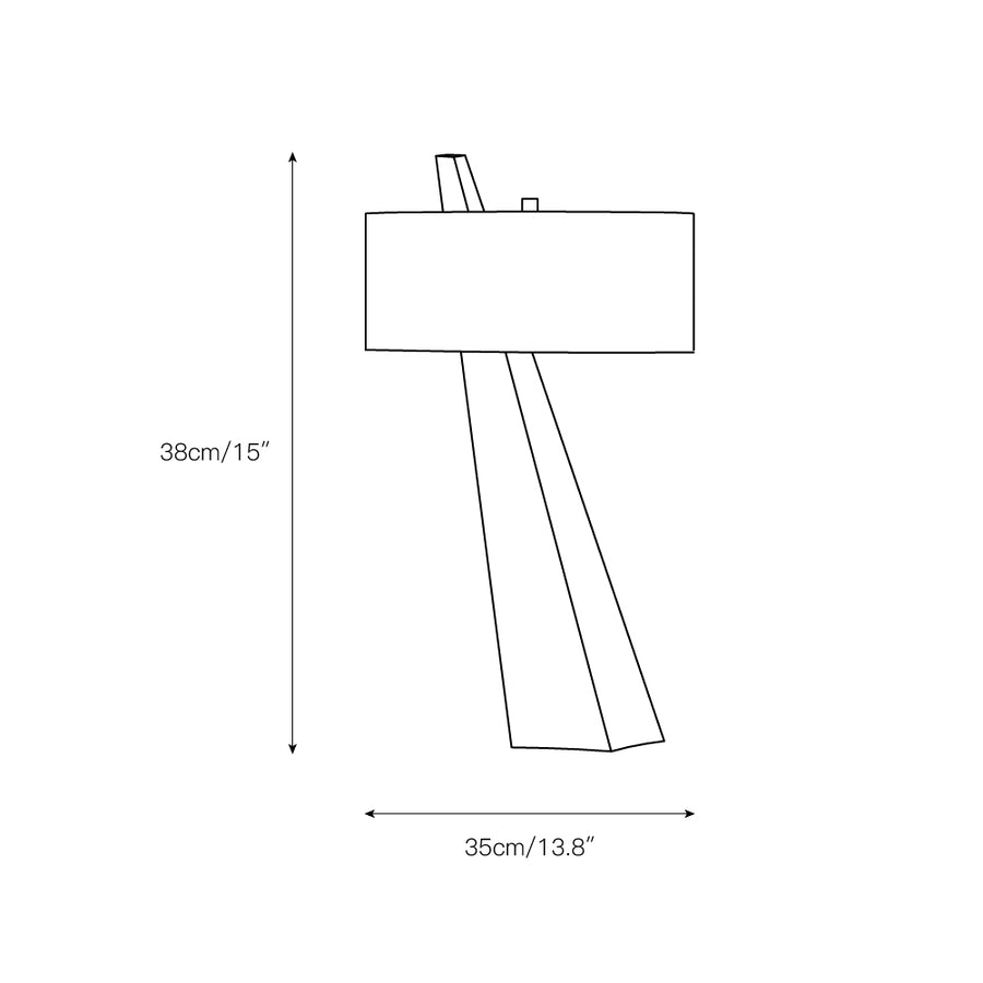 Jett Obelisk Table Lamp – detail 3 — Dimension drawings 1