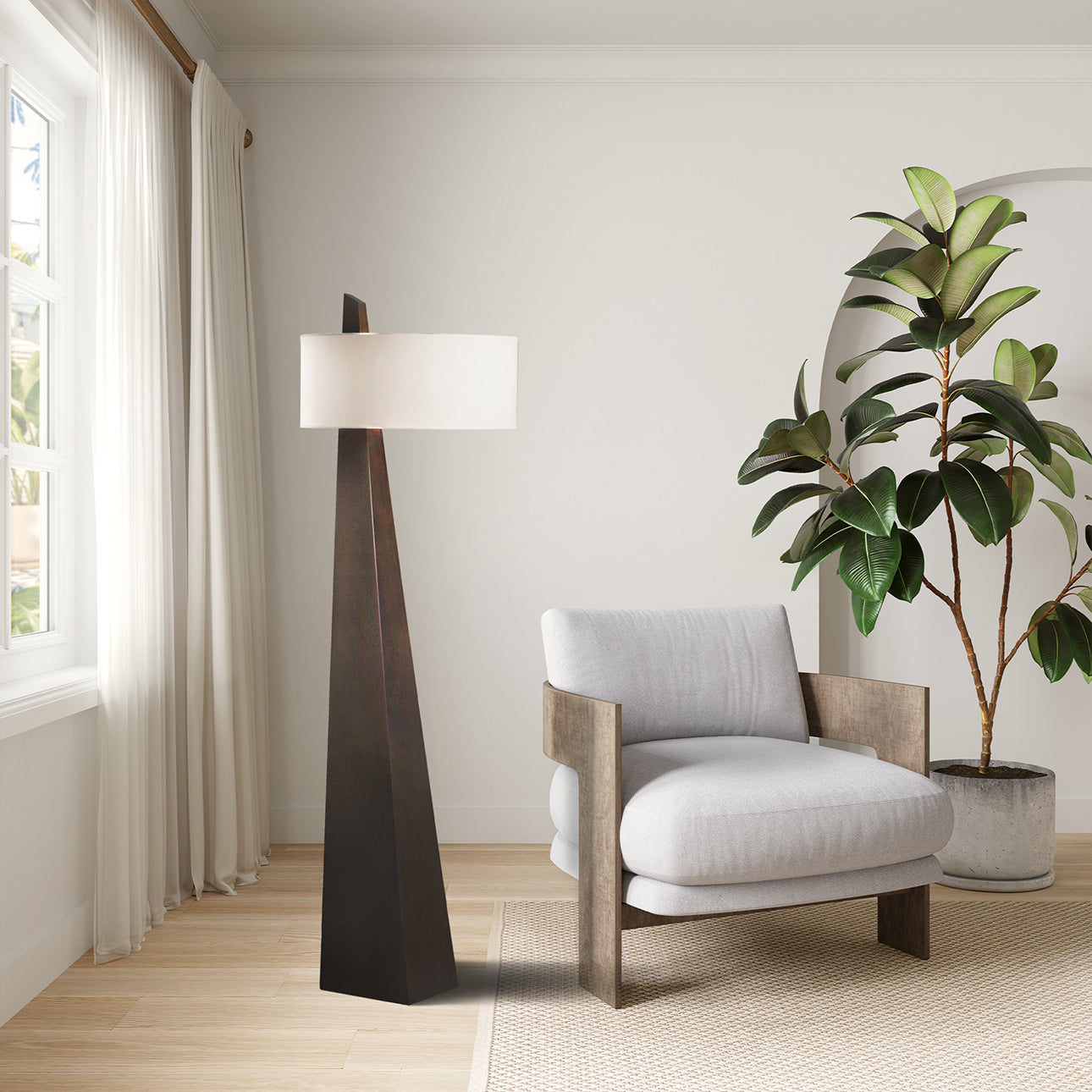 Jett Obelisk Floor Lamp