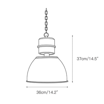 Jielde Dante Pendant Lamp – detail 3 — Dimension drawings 1