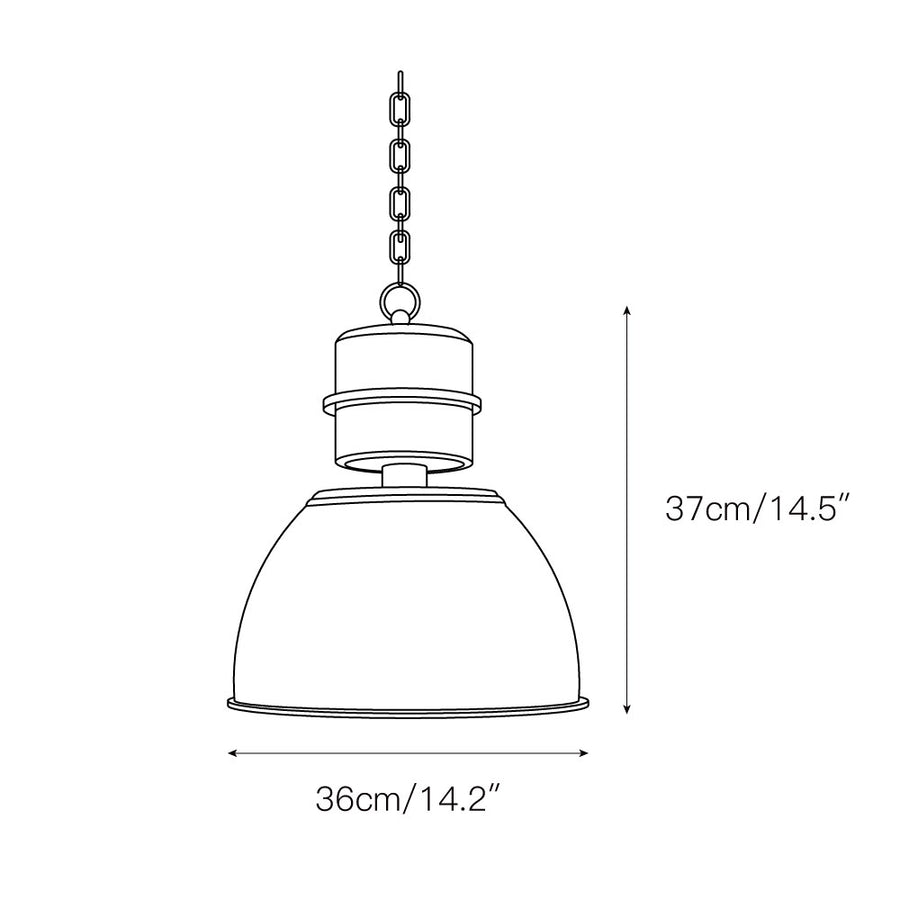 Jielde Dante Pendant Lamp – detail 3 — Dimension drawings 1