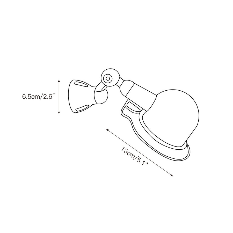 Jielde Wall Lamp – detail 3 — Dimension drawings 1