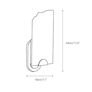 Jonah Alabaster Wall Lamp – detail 3 — Dimension drawings 1