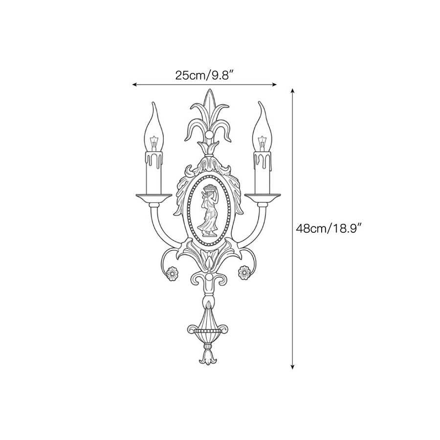 Jonathan Wall Sconce – detail 3 — Dimension drawings 1