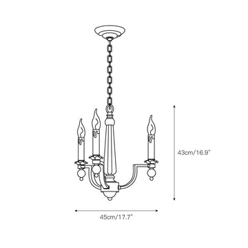 Josuel Chandelier – detail 3 — Dimension drawings 1