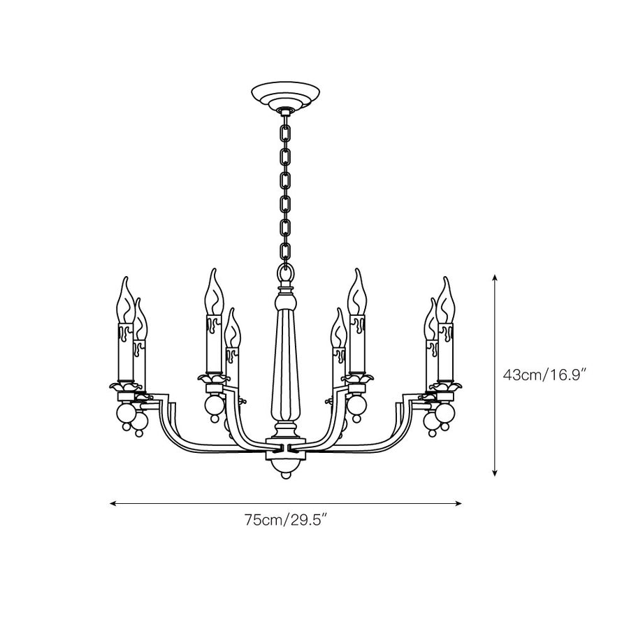 Josuel Chandelier – detail 5 — Dimension drawings 3