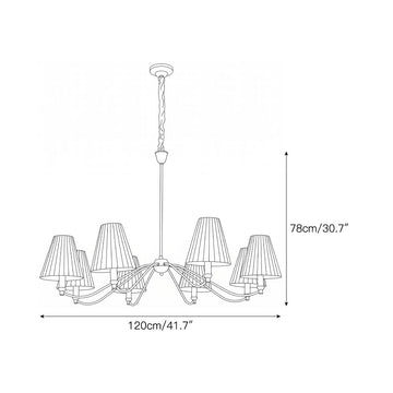 Kandras Chandelier – detail 4 — Dimension drawings 2