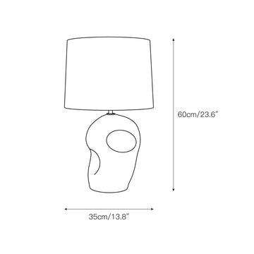 Kassandra Thatcher Table Lamp – detail 3 — Dimension drawings 1