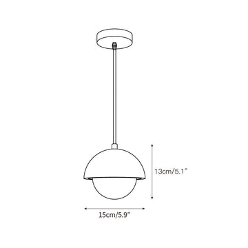 Kauri Pendant Lamp – detail 3 — Dimension drawings 1