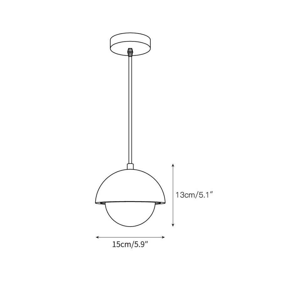 Kauri Pendant Lamp – detail 3 — Dimension drawings 1