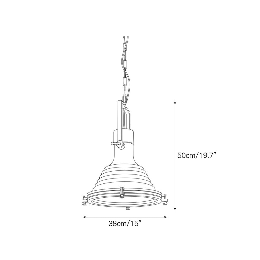 Lampada a sospensione Keldran — Dimension drawings 1
