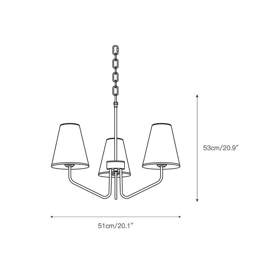 Kennedy Chandelier – detail 3 — Dimension drawings 1
