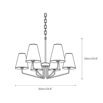 Kennedy Chandelier – detail 4 — Dimension drawings 2