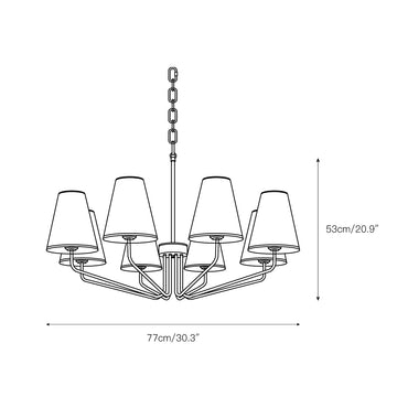 Kennedy Chandelier – detail 5 — Dimension drawings 3