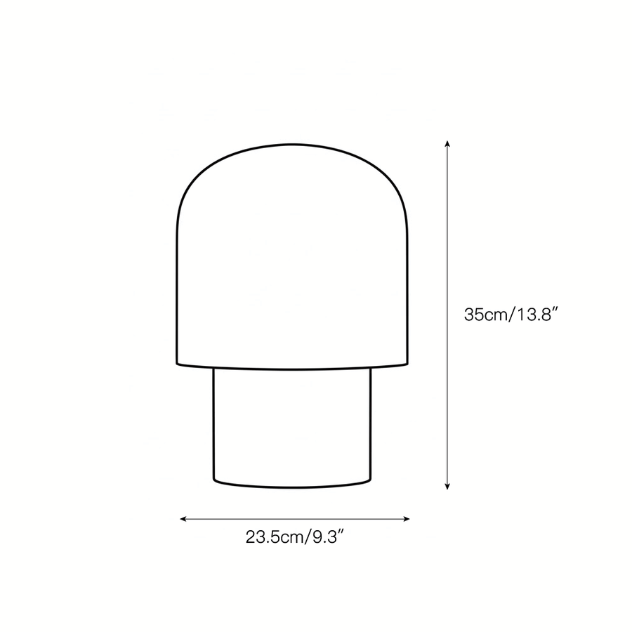 Kennett Travertine Table Lamp – detail 3 — Dimension drawings 1