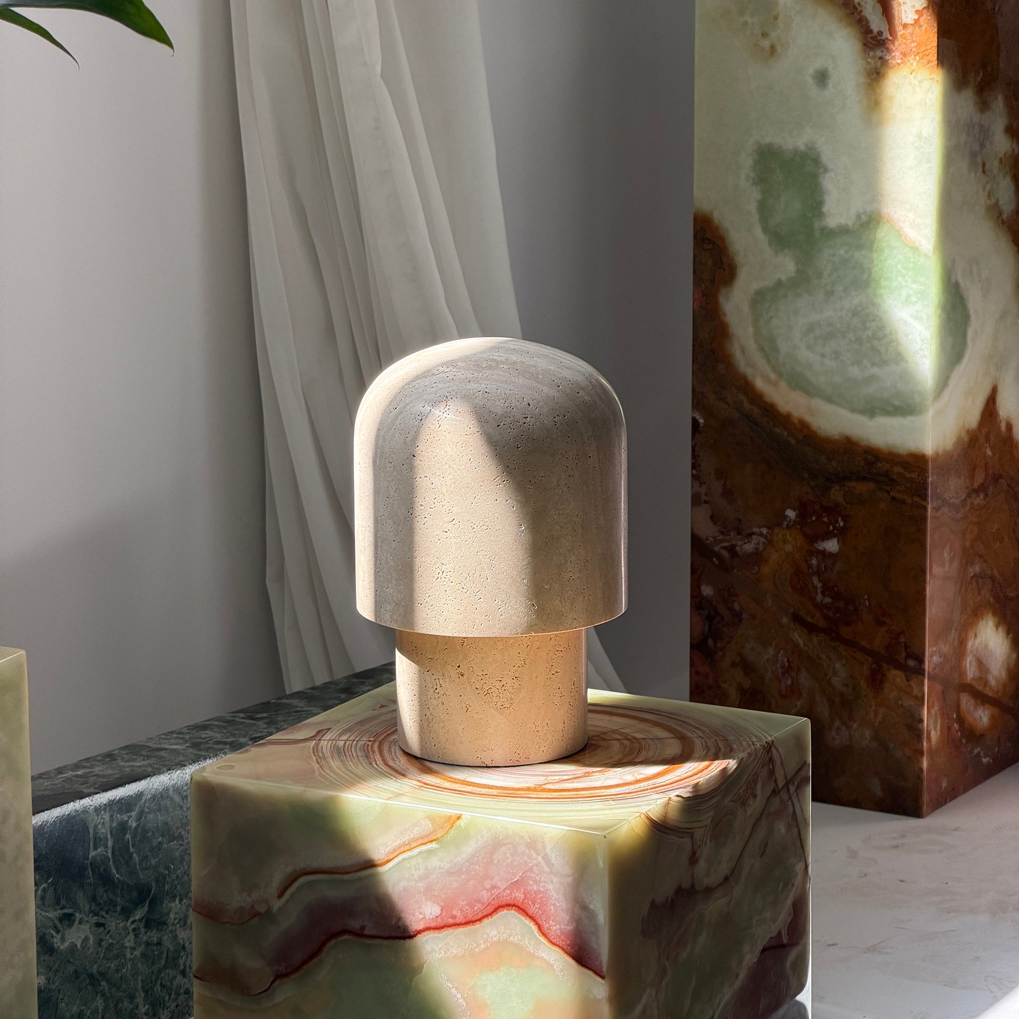 Kennett Travertine Table Lamp