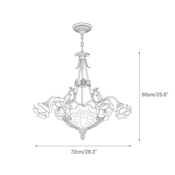 Kensington Palace Grand Chandelier – detail 4 — Dimension drawings 2
