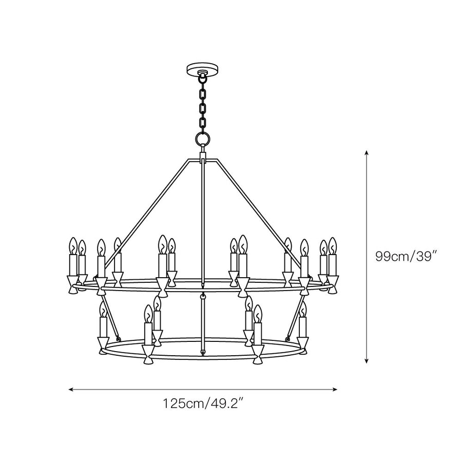 Kylan Chandelier – detail 6 — Dimension drawings 4