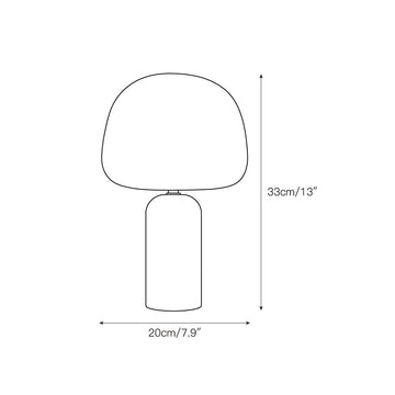 Kin Table Lamp – detail 3 — Dimension drawings 1