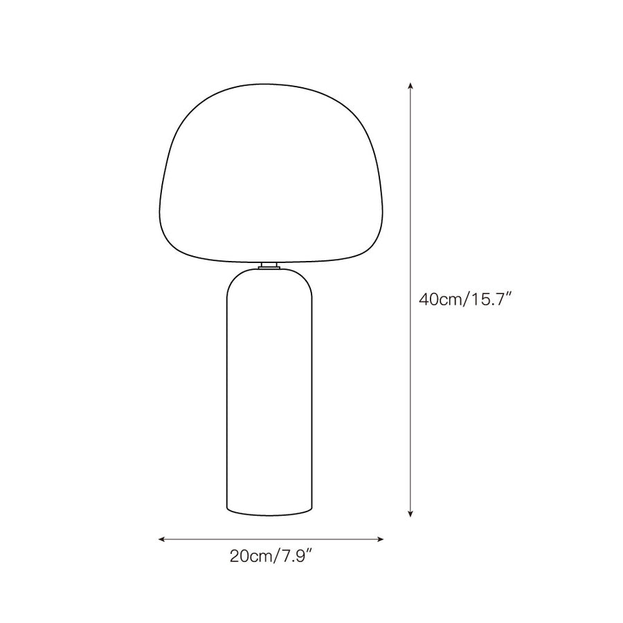 Kin Table Lamp – detail 4 — Dimension drawings 2