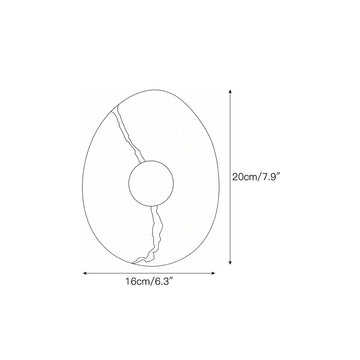 Korvix Marble Wall Sconce – detail 3 — Dimension drawings 1
