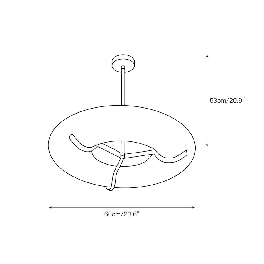 Kuklos Alabaster Chandelier – detail 4 — Dimension drawings 1