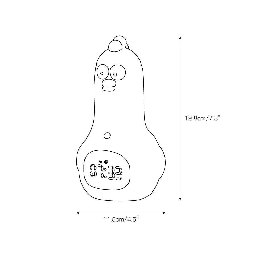 KunFu Chicken Alarm Clock Night Light (built-in battery)