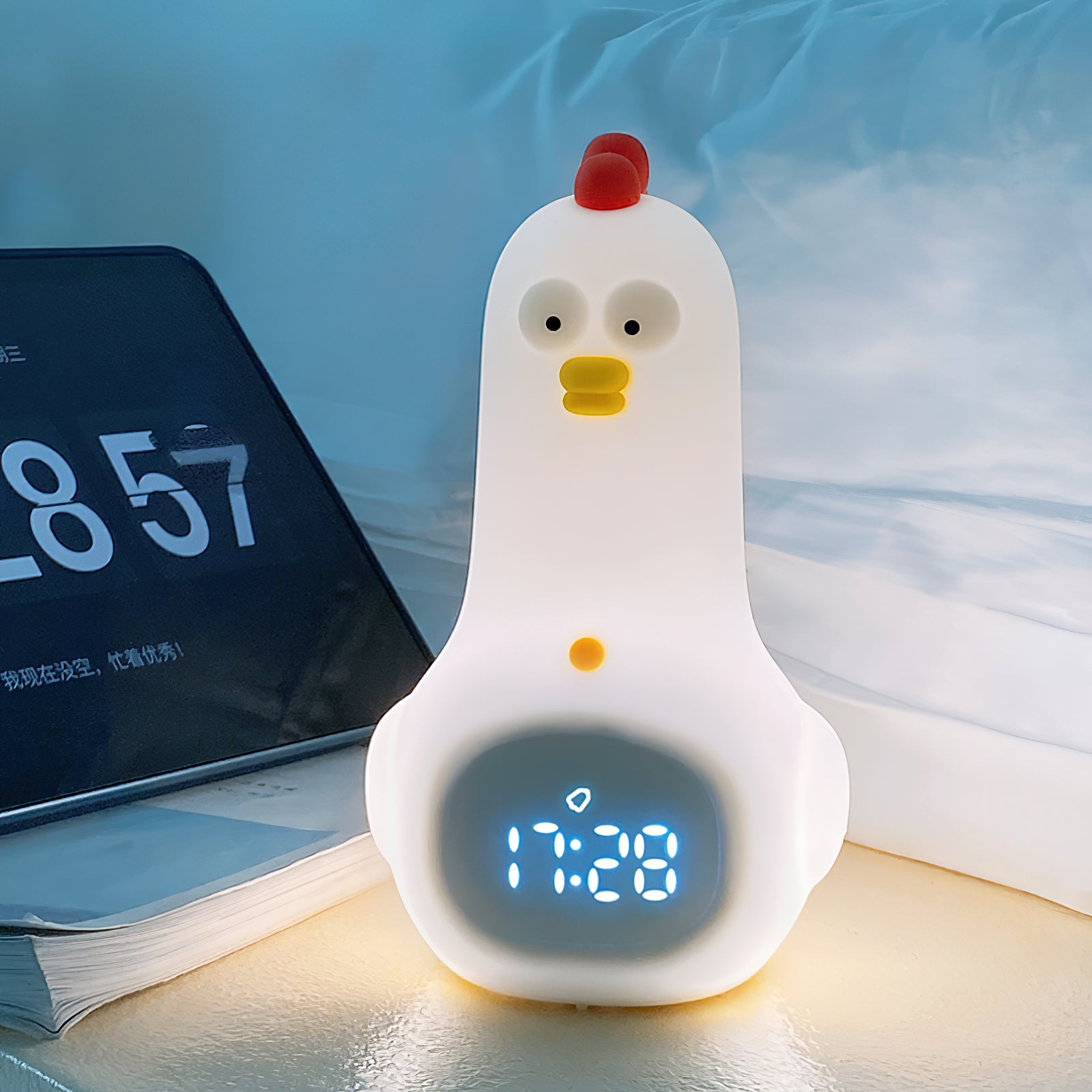 KunFu Chicken Alarm Clock Night Light (built-in battery)